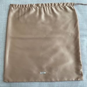 Prada Silk Drawstring Travel Dust Bag Large 16”x17”